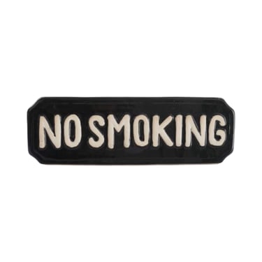 Ceramic 'No Smoking' Sign 