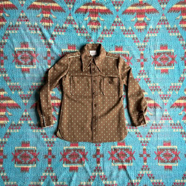 Vintage 1970s Womens Jantzen Button Up Shirt 