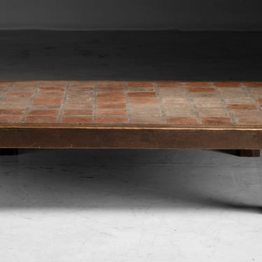 Oak & Tile Coffee Table