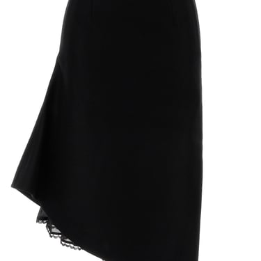 Sacai Women Wool Melton Skirt