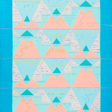 Eva Bouzard-Hui &quot;Pyramid Mirage Two&quot; Oil on Canvas
