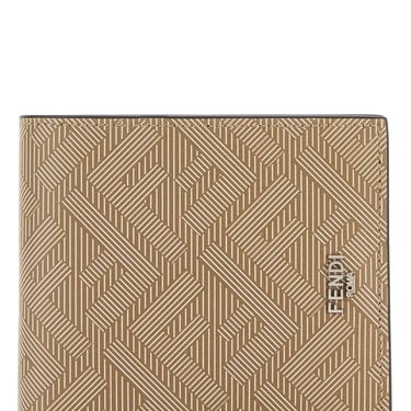 Fendi Men Printed Leather Fendi Shadow Wallet