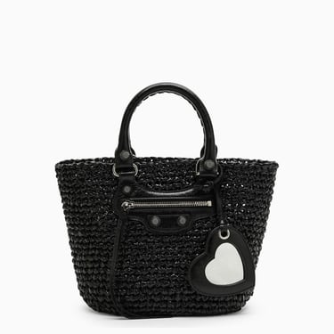 Balenciaga Le Cagole Small Black Basket Bag Women