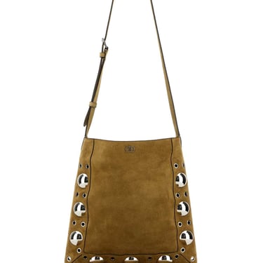 Valentino Garavani Men Beige Suede Nellcã´Te Crossbody Bag
