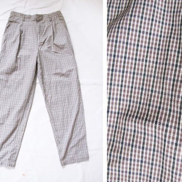 XS 80s Houndstooth Wool Trousers Petite 24.5 – Flying Apple Vintage