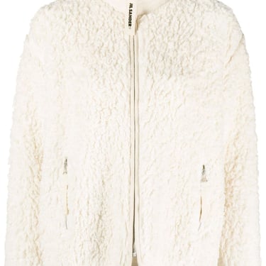 Jil Sander Women Shearling Zipped Sweatshirt