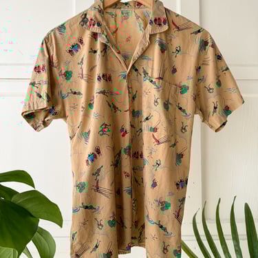 80s Frogs & Insects Shirt | M