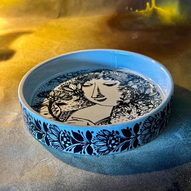 Vintage 1960's Bjorn Winblad Ceramic decorative bowl Nymolle Denmark 