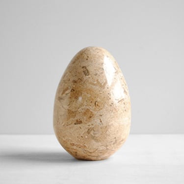 Vintage Large Onyx Stone Egg 