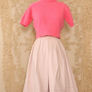 Blush Leather Ballerina Skirt XS
