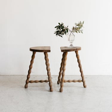 Vintage Beaded Stool