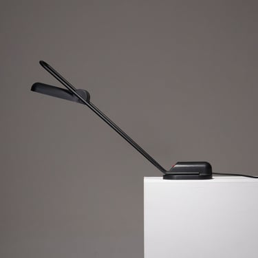 LAMPE DE BUREAU EN METAL CARLO VIETRI, 1980s