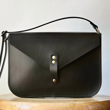 Leather Crossbody Satchel Bag