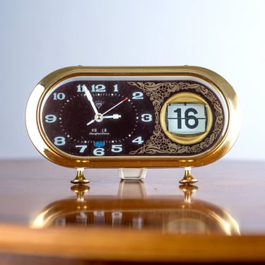 FUNCTIONAL/ working alarm clock/ mechanical alarm clock/ vintage alarm clock working/ mechanical desktop clock 