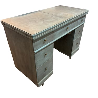 Distressed Blue Sewing Cabinet Dresser EK221-130