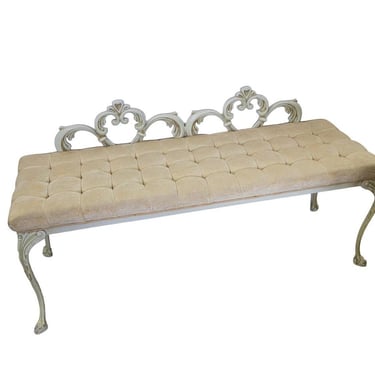 Kessler French Prudential Tufted Bench 