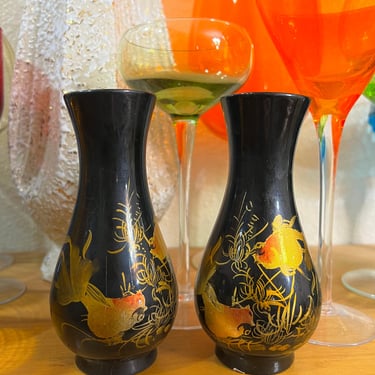 Mid Century Goldfish Vases 