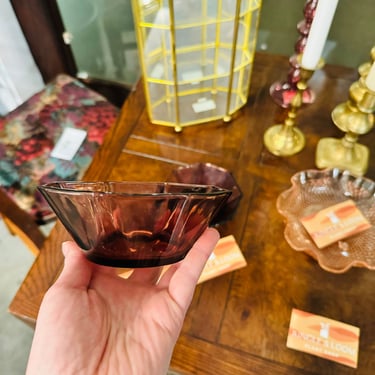 Vintage Amethyst Glass Bowls