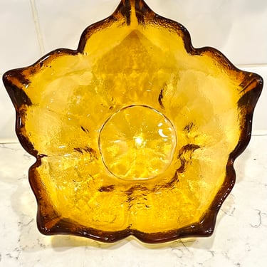 Vintage Viking Glass Epic Spiked Stockholm Amber by LeChalet