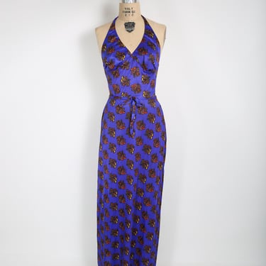Vintage Rose Marie Reid Halter Top Dress Summer Pool Beach Resort Cruise Vacation Vacay 