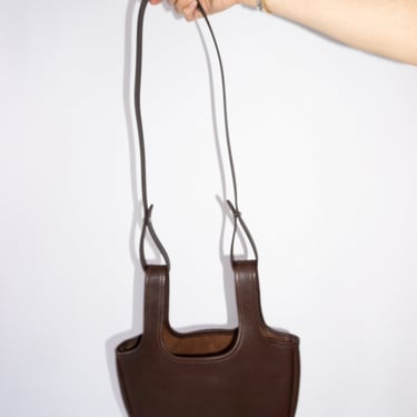 Leather Shining Bag in Chocolate