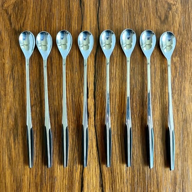 Vintage Eldan (ELD2) Black Iced Tea Spoons - Set of 8 