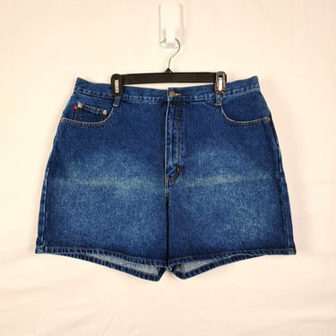 Vintage 1990s High Waist Denim Shorts, Size 36 waist 