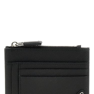 Prada Men Saffiano Logo Card Holder