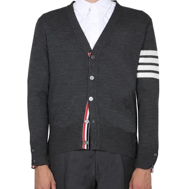 Thom Browne Men Cardigan Con Intarsio 4Bar