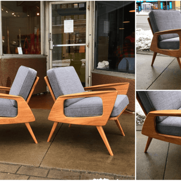 Made In Minnesota Mahogany Lounge Chairs 