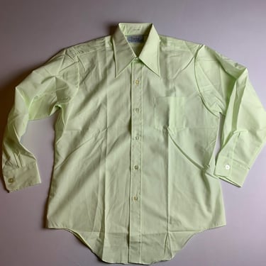 Vintage 70s Mod Light Lime Green, Size Medium, New Old Stock, Never Worn 