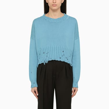 Marni Blue Jersey With Wear Details Women