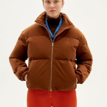 Gemma jacket, brown microcorduroy
