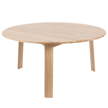 alle round dining table in natural