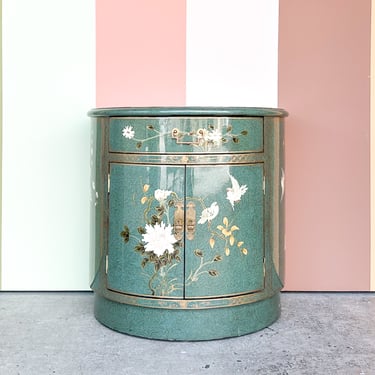 Pretty Petite Chinoiserie Nightstand