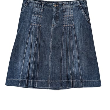 Burberry - Medium Wash Denim Skirt Sz 12