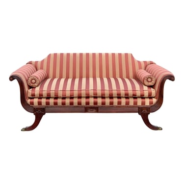 Vintage 1940’s Carved Mahogany Duncan Phyfe Sofa 