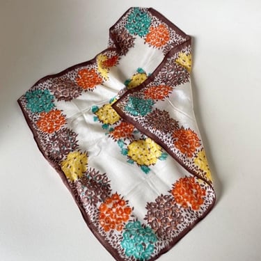 Art Deco 1920s  Geometric Silk pocket Square scarf handkerchief Geometric design flapper accessories by BakeliteBa