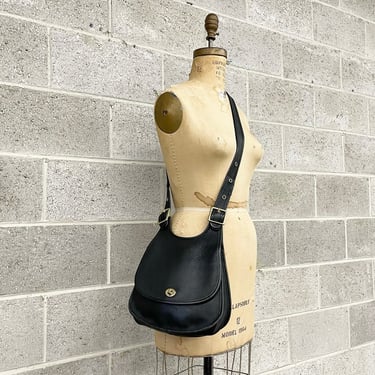 Vintage Coach Bag Retro 1990s Berkeley Saddle Bag + | Retrospect