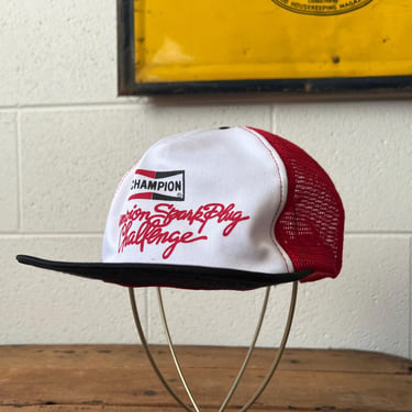 Vintage Snapback Champion Spark Plug Hat Racing Made in USA 