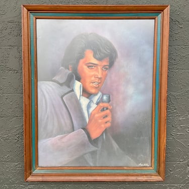 1977 Signed Elvis Portrait Print