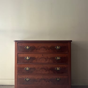 Walnut burl dresser