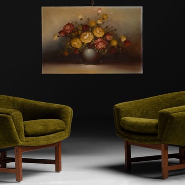 Lennart Bender Corona Chairs / Still Life Oil Painting