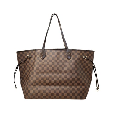 Louis Vuitton Large Brown Checkered Neverfull Purse