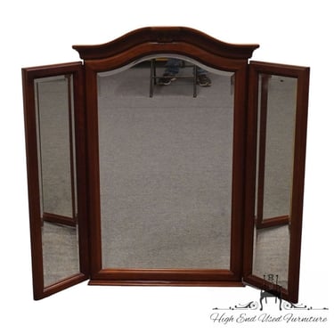 HICKORY WHITE Solid Cherry Traditional Style 58" Tri-View Dresser Mirror 