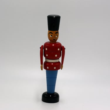 vintage toy wooden soldier made in denmark 