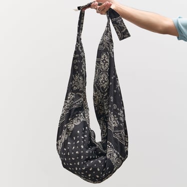 Kapital Rat Brand Bandana Patchwork Transit Snufkin Bag, Black