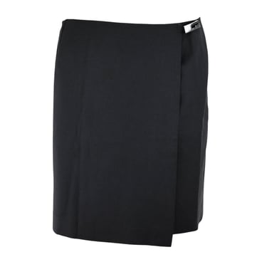 Tom Ford for Gucci S/S 1998 Black 'G' Logo Wrap Skirt