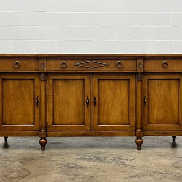 French Louis XVI Style Cherry Wood Buffet / Credenza / Sideboard ~ Neo-Classical 