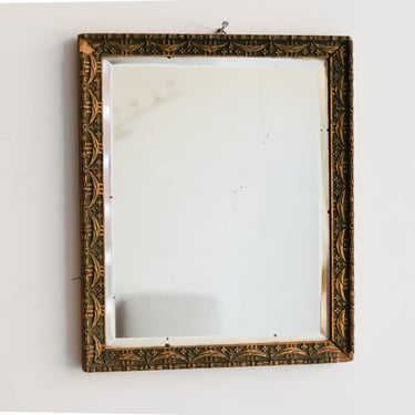 Vintage Petite Gold Leaf Mirror